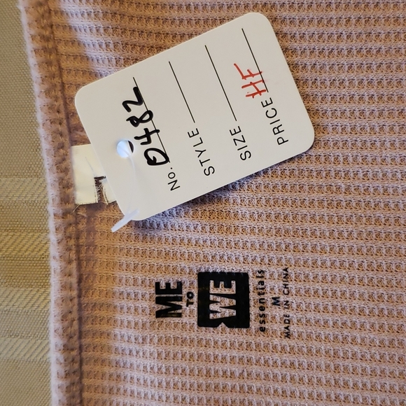 Me to We Essentials Dusty Pink Faux Wrap Cropped T-shirt (0482) 💥 - Picture 8 of 9